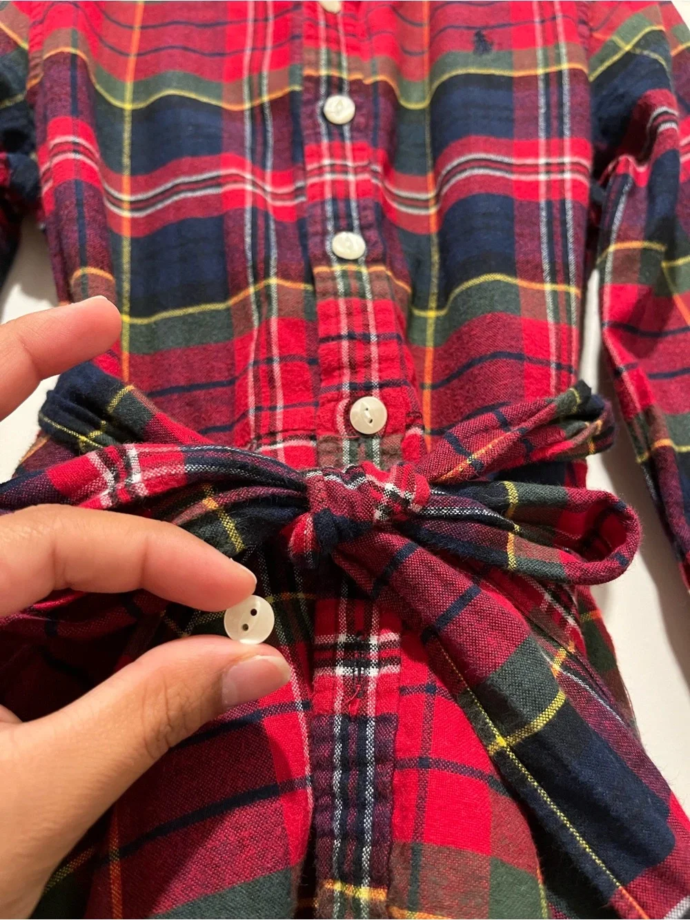 Ralph Lauren Red and Navy Plaid